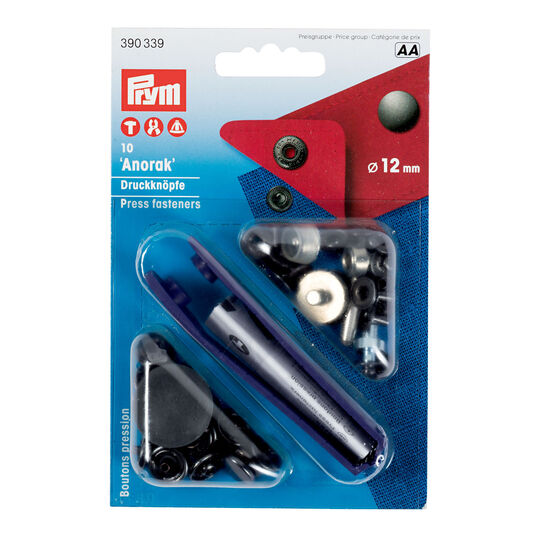 Anorak snap fastener 12 mm, burnished image number